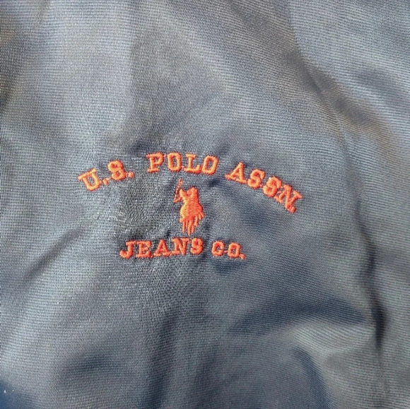 U S. Polo Assn. vintage women's jacket size L, blue/red accents pockets snaps - Picture 3 of 9